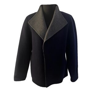 Talbots Women’s Blazer in Navy and Charcoal Size LP. Like new